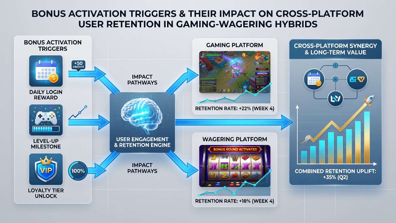 Analyse von Nutzerbindungsdaten mit Fokus auf Bonus-Trigger und plattformübergreifende Wege in Gaming-Wett-Hybriden