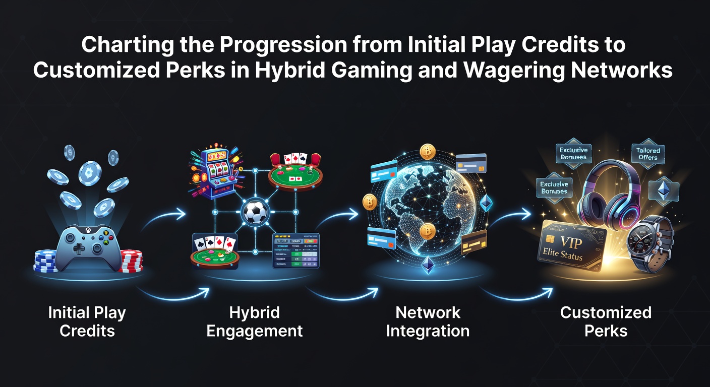 Visualisierung der Progression von Startguthaben zu personalisierten Vorteilen in hybriden Netzwerken