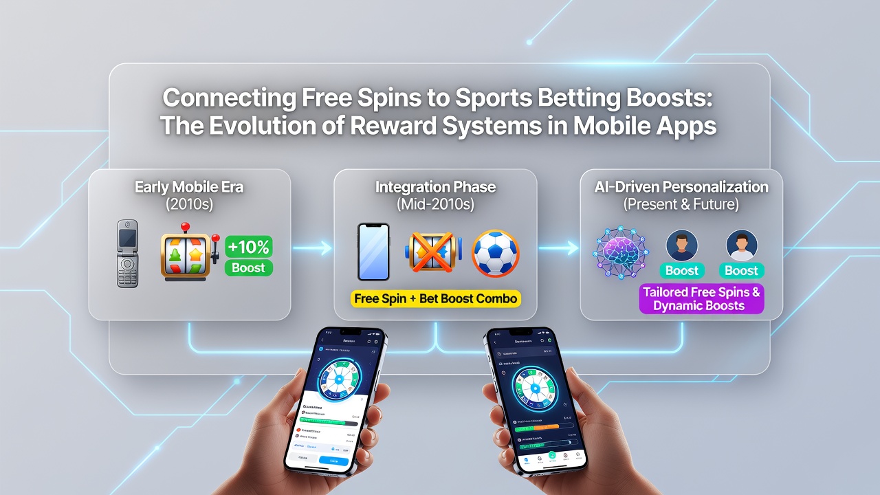 Diagramm der Belohnungsentwicklung mit Freispins und Sportwetten-Boosts in mobilen Apps