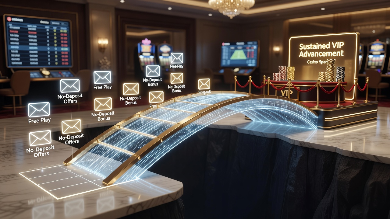 Darstellung einer mobilen App-Oberfläche mit Bonusfortschrittsleiste und VIP-Stufen in Casino-Sport-Apps